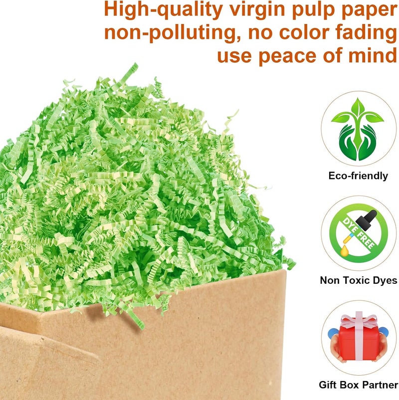 Darfukei Shredded Paper For Gift Baskets, Crinkle Paper Filler 1/2LB (8 oz) for easter basket grass, Crinkle Cut Paper Shred For Birthdays, Weddings,Boxes Bags, Anniversaries, Gift Wrapping - Image 2